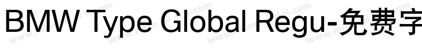 BMW Type Global Regu字体转换